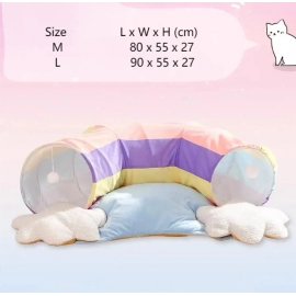 Cats Bed Mat Funny Tunnels Cute Rainbow Cat Beds and Cat Toys Pet Beds Furniture for Home Cat Accessories Cats Pet Products