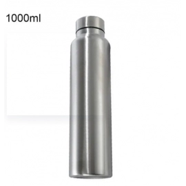 1000ml Stainless Steel Sport Water Bottle Single-layer Rugged Water Cup Metal Flask Drinkware Camping Sports Gym