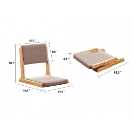 Chair Accent Furniture,Foldable Meditation Floor Chair, Living Room Chair Floor Seat, Portable Japanese Legless Chair